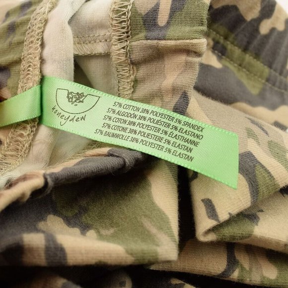 HONEYDEW Mens Green Camo Brushed Jersey Pajama Set MEDIUM Stretch NWT - Picture 4 of 4